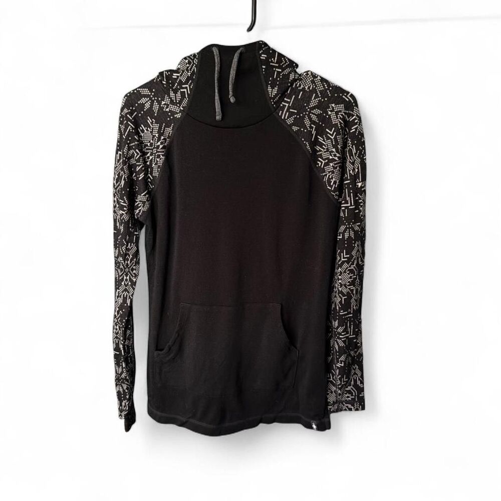 Smartwool 100% Merino 250 Hoodie Women’s Medium Black Wool Pullover Base Layer